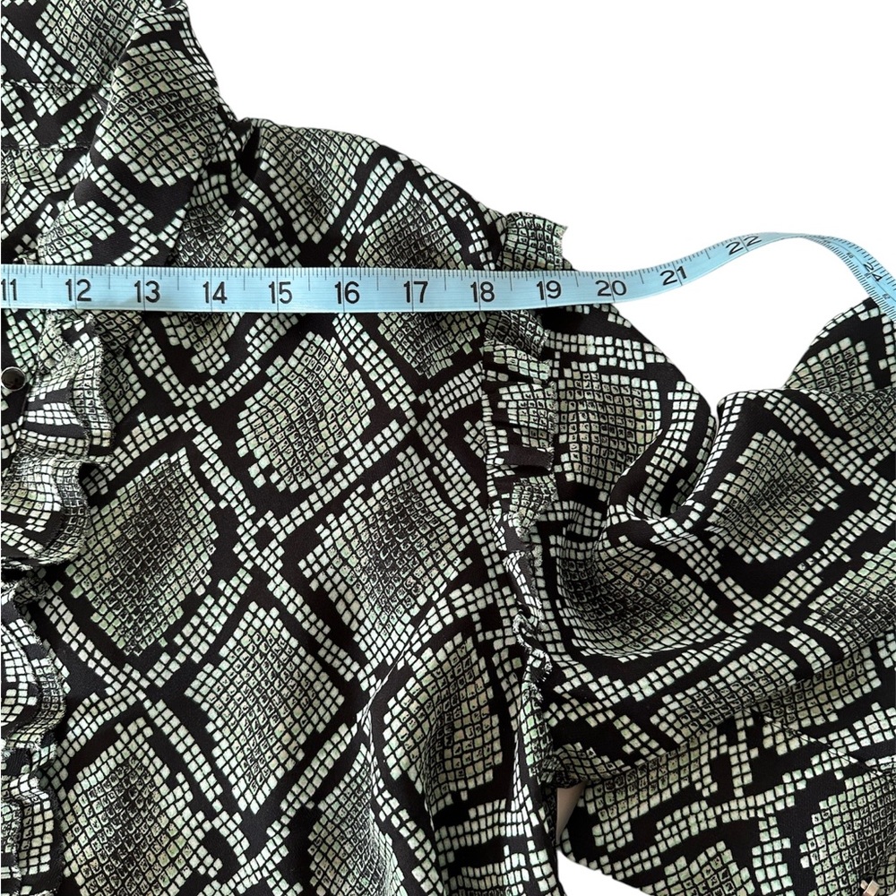 Scotch & Soda - Blouse With Snake Print And Ruffl… - image 7